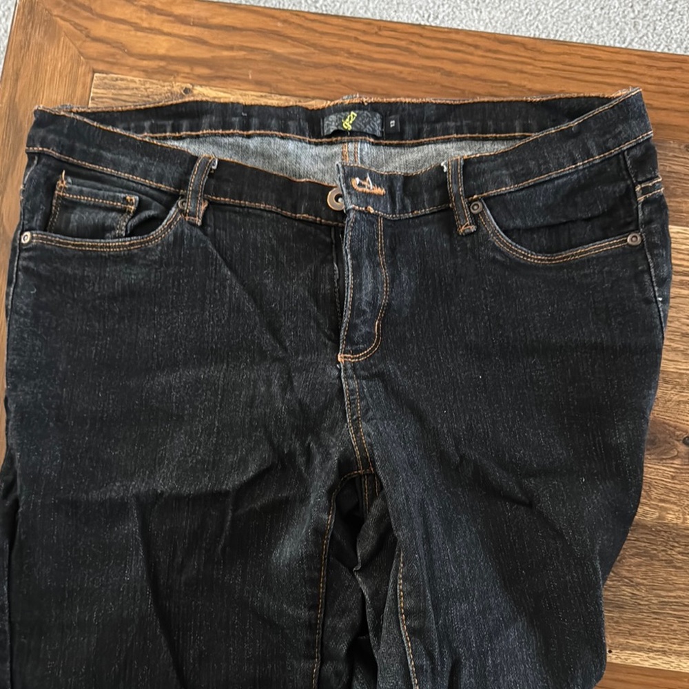 Black Straight Leg Jeans Classic Design